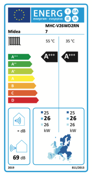 Preview: Midea Mars Serie 26 kW Luft-/Wasser-Wärmepumpe